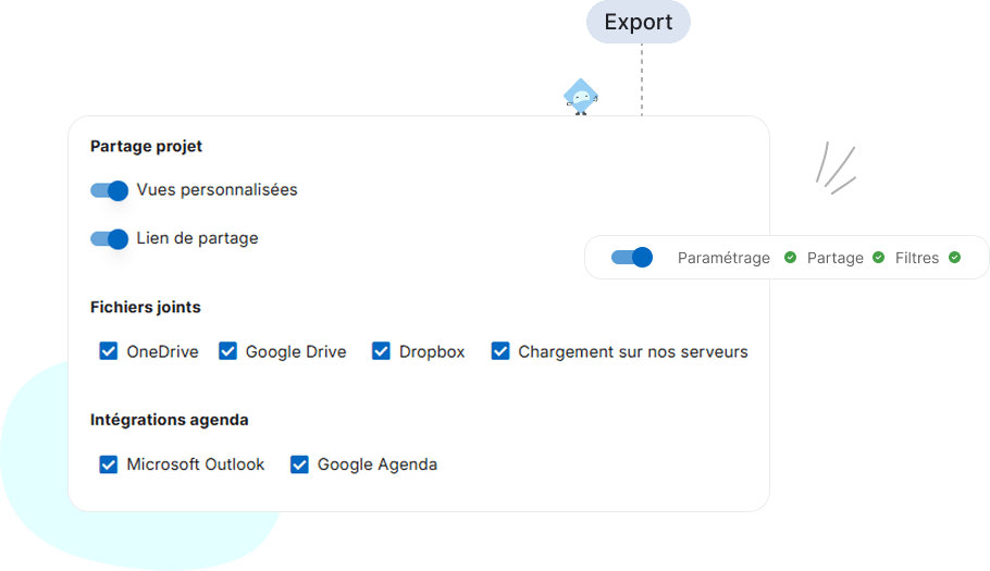 De multiples options de paramétrage pour adapter Bubble Plan à vos besoins spécifiques.