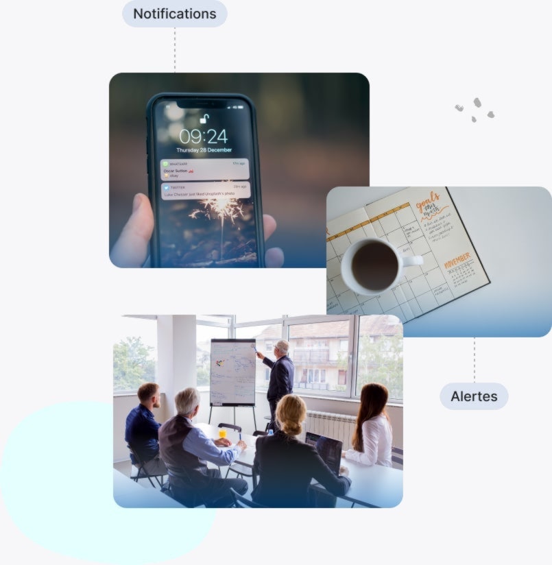 Notifications et alertes pour ne rien rater de la vie de vos projets