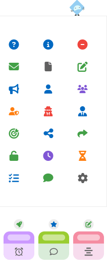 Icônes et couleurs pour le management visuel
