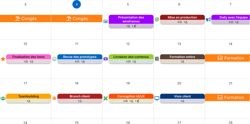 Vue Agenda