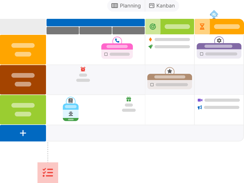 Exploitez les visions Planning et Kanban pour mener à bien vos projets