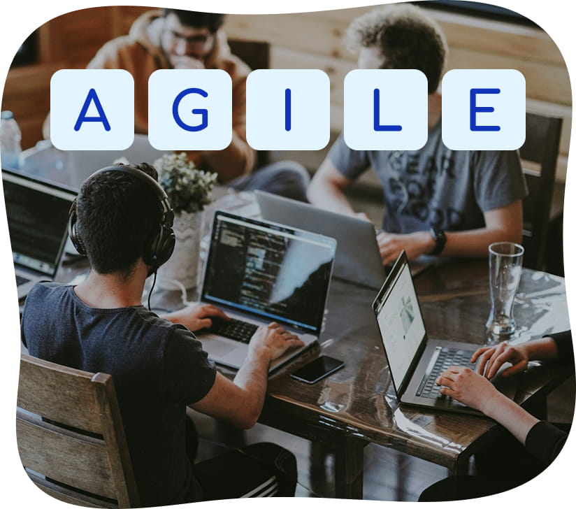 Equipe projet travaillant en méthode Agile