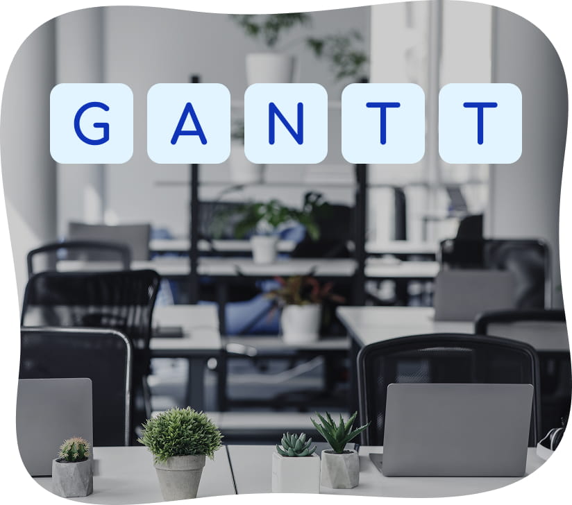 Illustration diagramme de Gantt