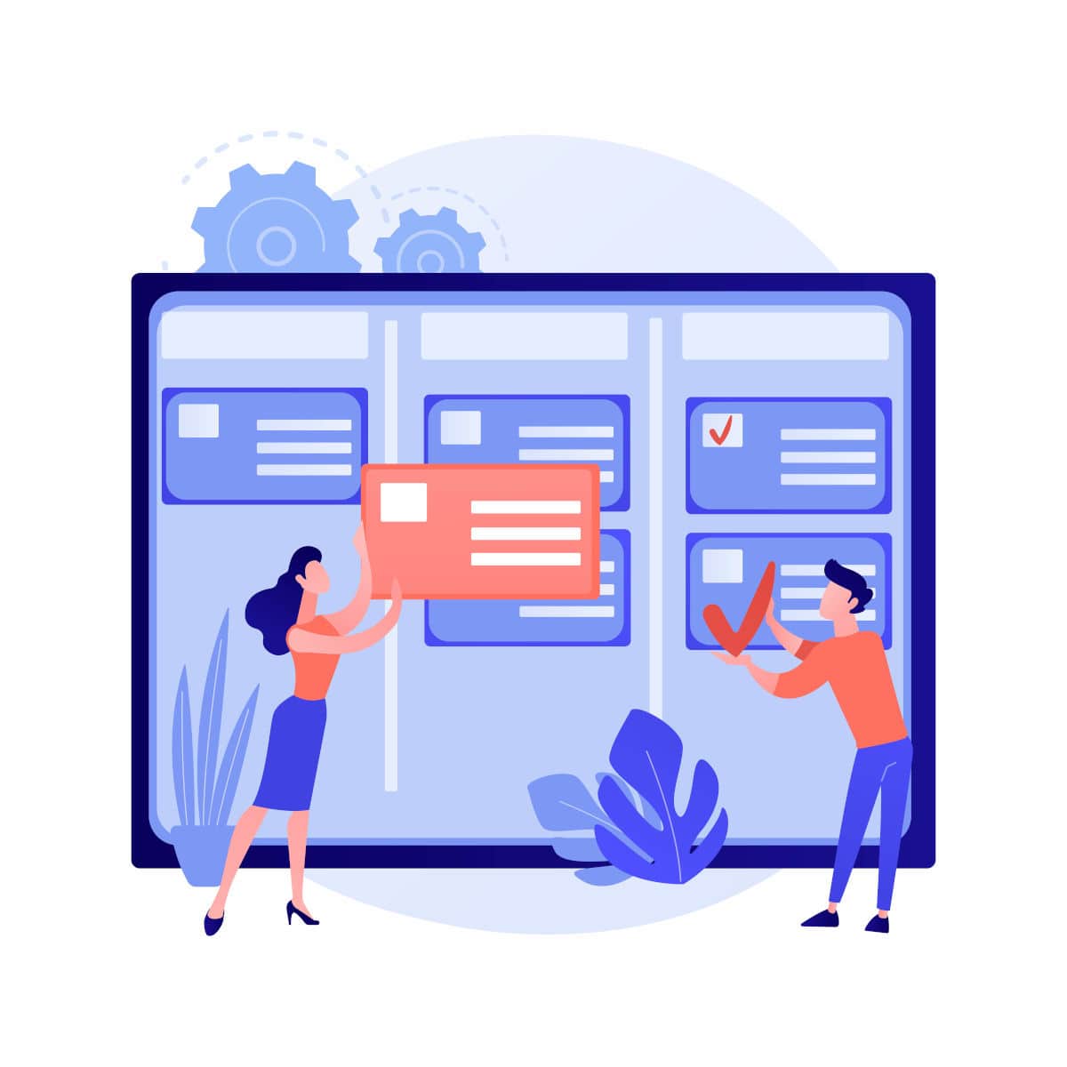 Un tableau Kanban