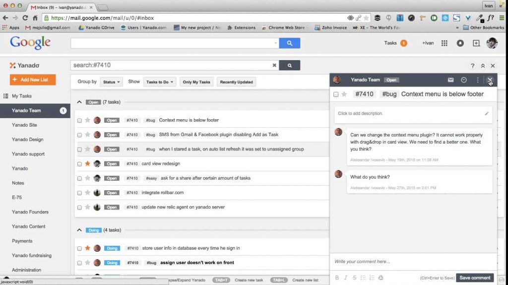Suivi de tâches dans Gmail