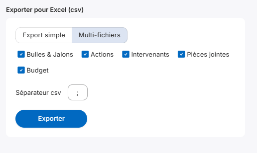 Découvrez les exports cvs dans Bubble Plan