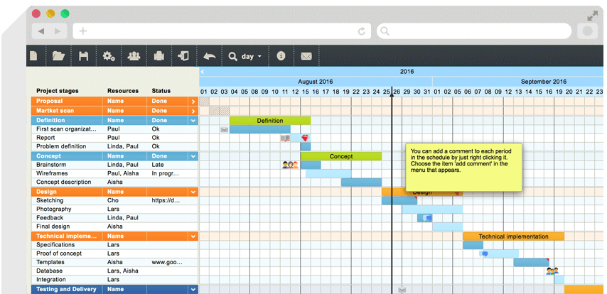 Planifier un projet avec Tom's Planner, simple et graphique