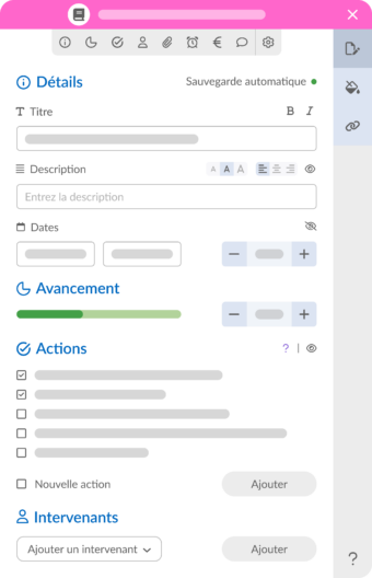 Astuce de pilotage de l'avancement d'action - Bubble Plan