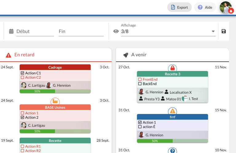 Des tableaux de bord exportables pour un pilotage plus facile !