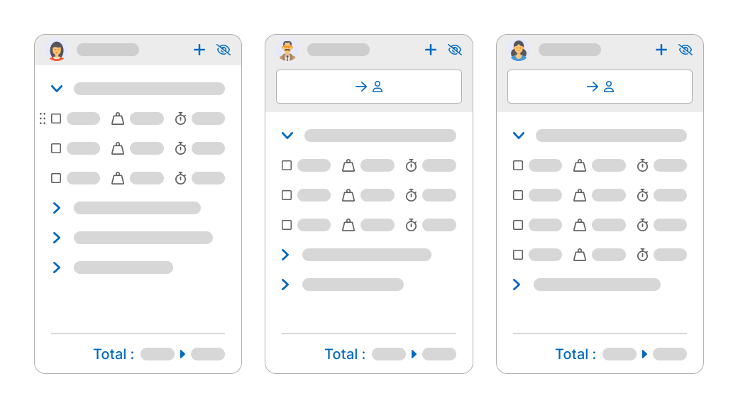 Redistribuer des tâches dans le tableau de bord gestion des actions
