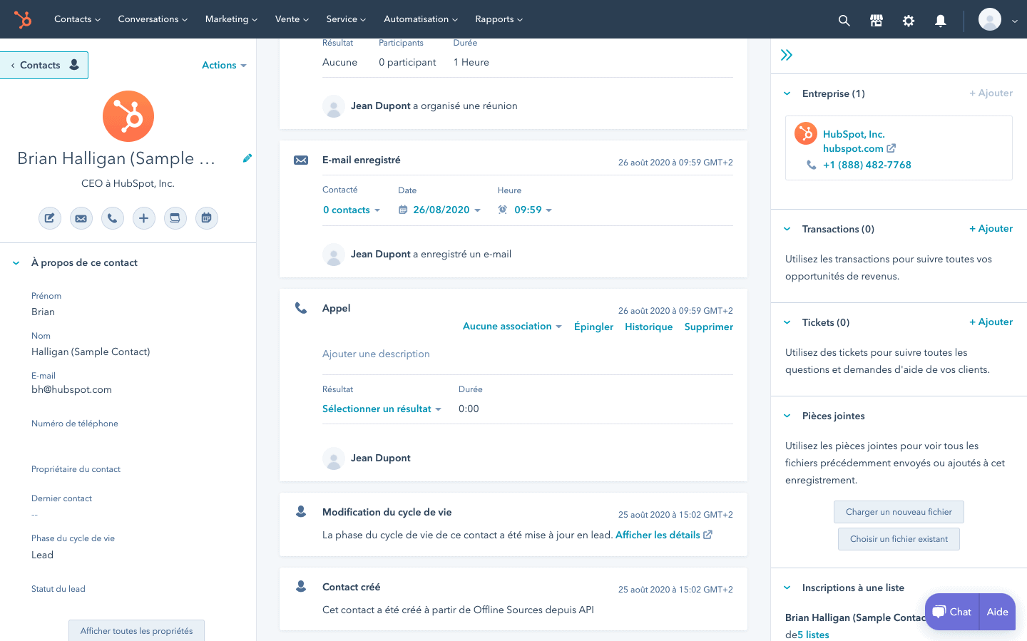 Outil collaboratif CRM focus sur les puissants Hubspot et Zoho