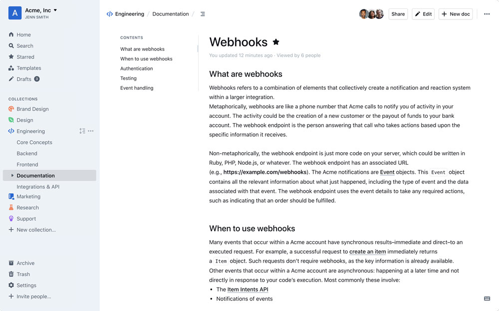 interface outil collaboratif Outline