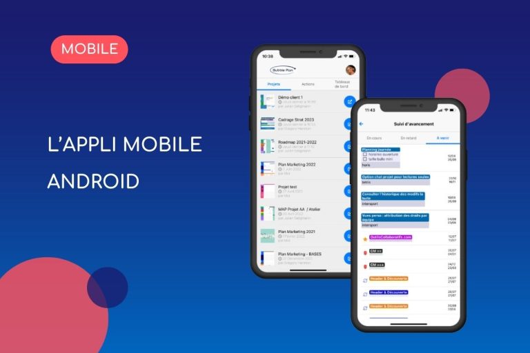Bubble Plan jusque dans votre poche avec l’application mobile Android