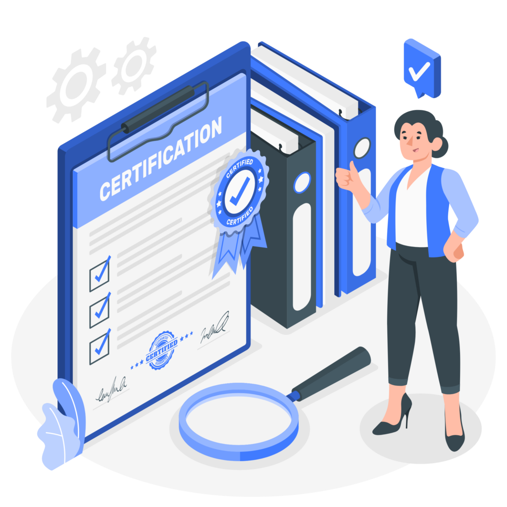 Illustration d'une certification