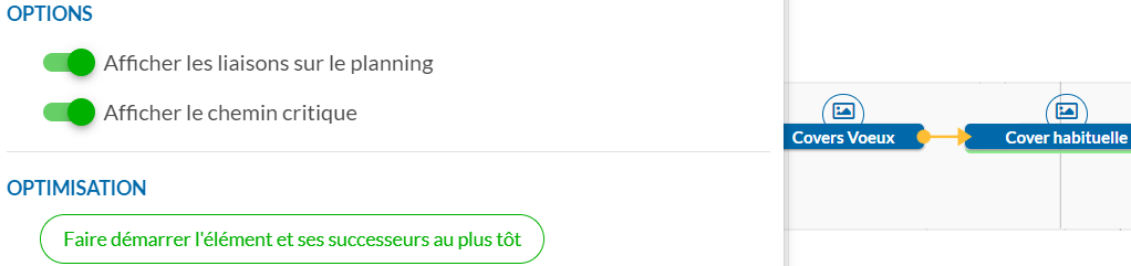 fenêtre de bubble plan qui s'ouvre sur le chemin critique au sein d'un planning fenêtre de bubble plan qui s'ouvre sur le chemin critique au sein d'un planning