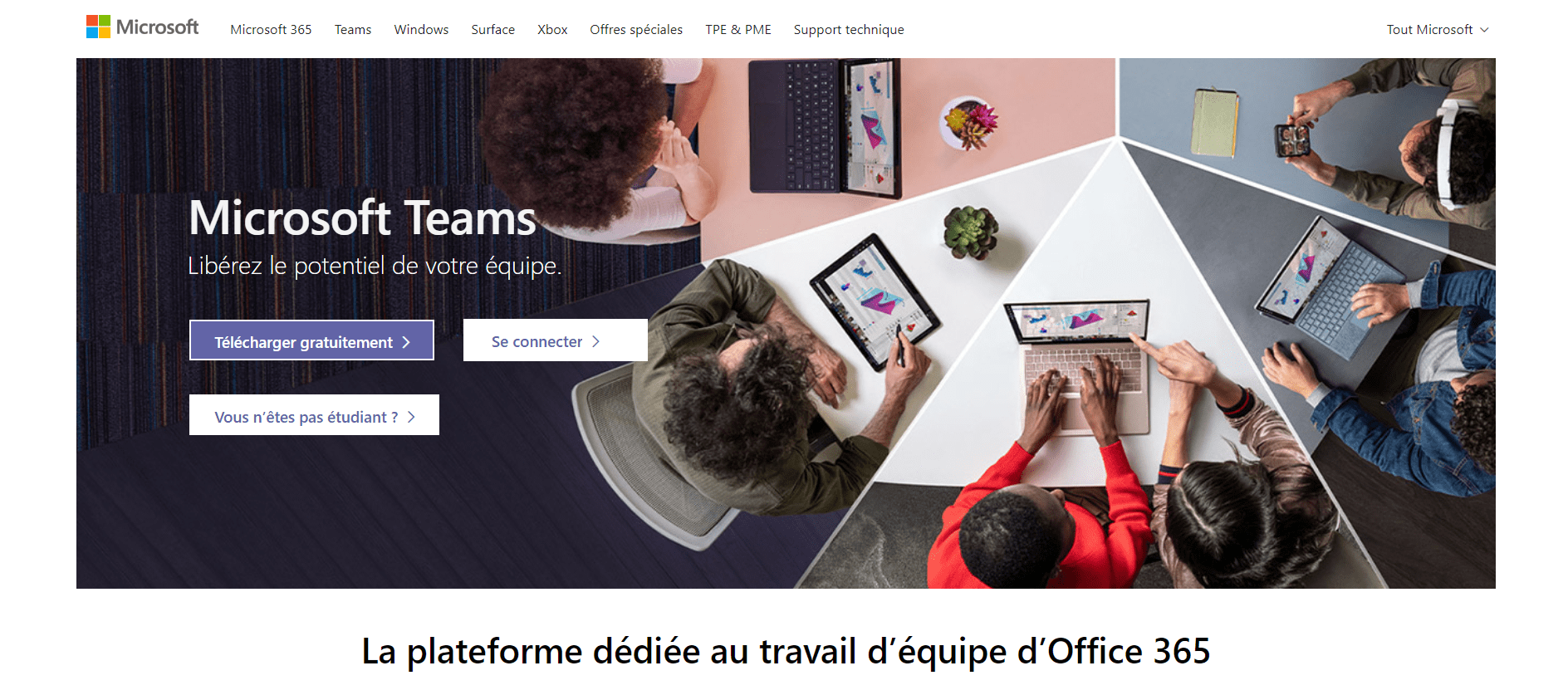 Interface de Teams