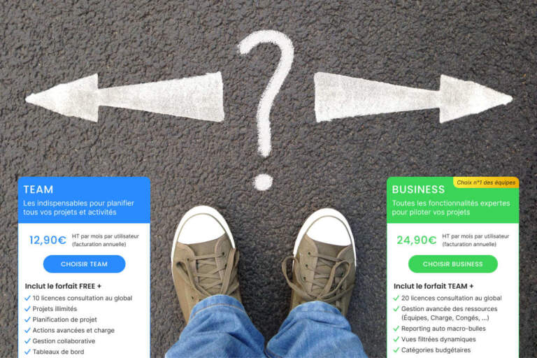 Suivi de projet : version TEAM ou BUSINESS, que choisir ?