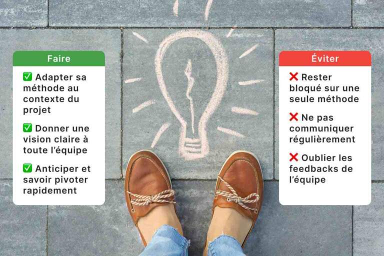 3 astuces à faire et surtout pas en gestion de projet