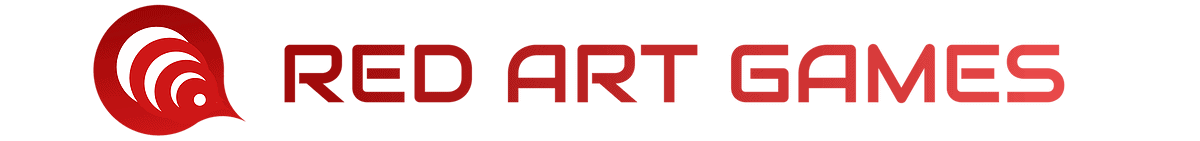 logo red art games