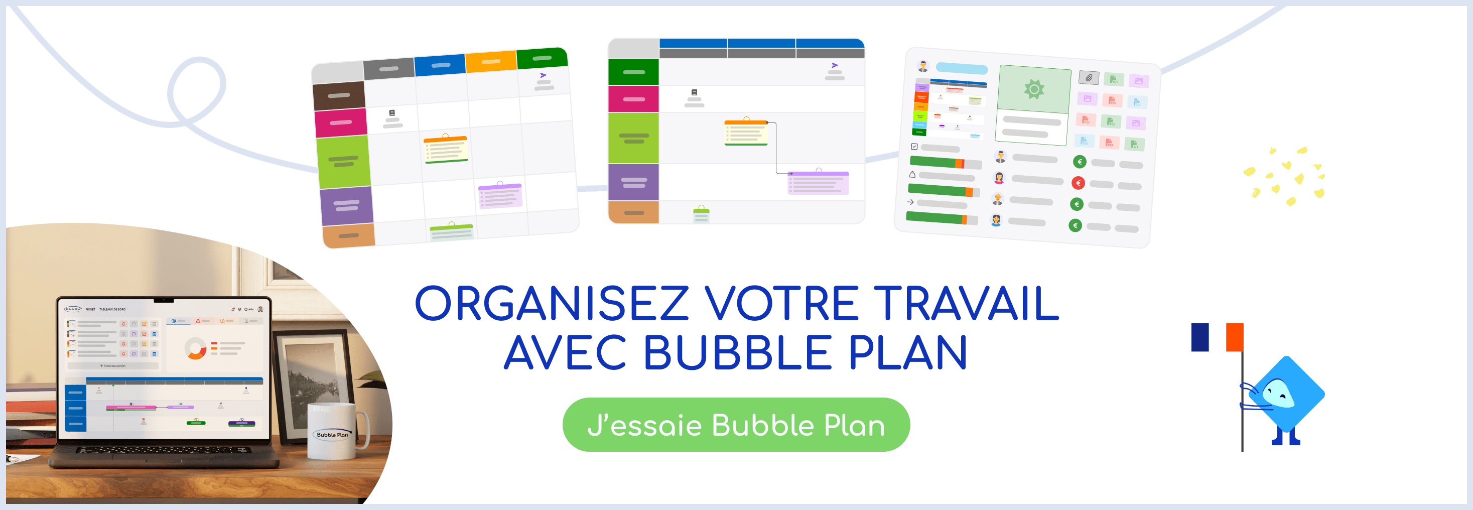 appel à l'action pour s'inscire sur bubble plan