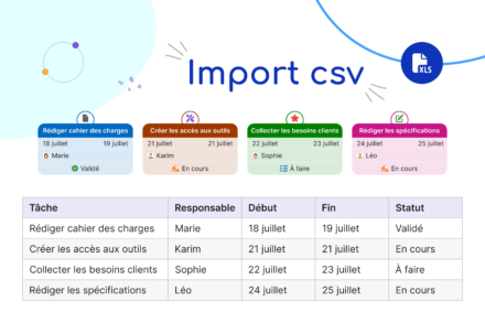 L’import CSV dans Bubble Plan