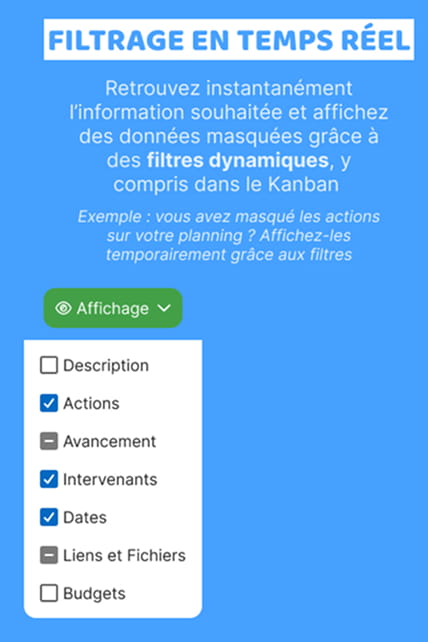 Les filtres multi-niveaux dans Bubble Plan