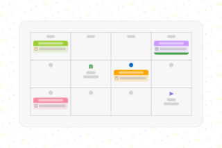 La vue Agenda dans Bubble Plan