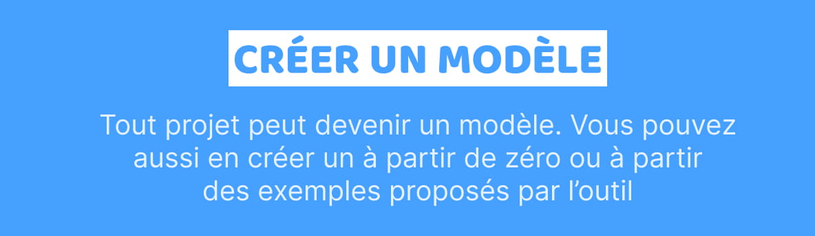 La création d'un modèle