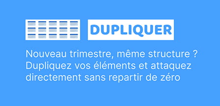 La duplication d'éléments