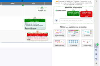 La sélection multiple dans Bubble Plan 