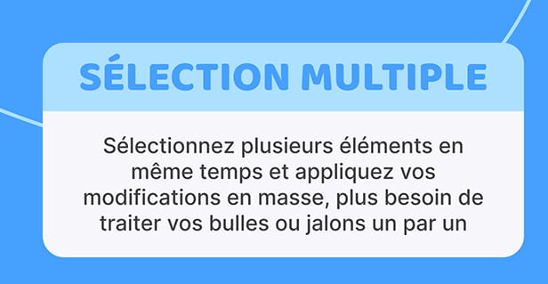 La sélection multiple dans Bubble Plan