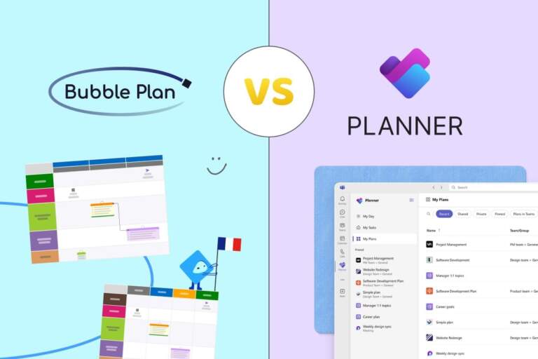 Bubble Plan vs Planner : quel outil choisir pour gérer vos projets ?