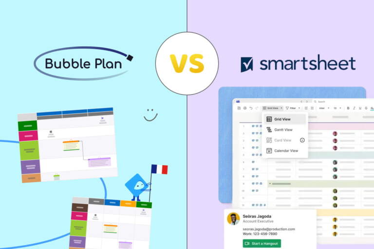 Bubble Plan vs Smartsheet : quel logiciel de gestion de projet choisir ?