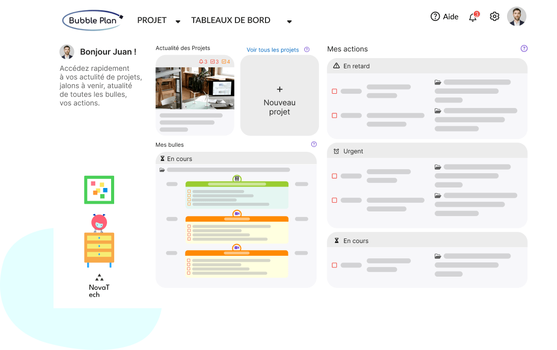 Bubble Plan personal dashboard