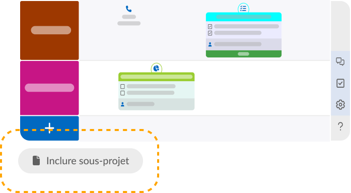 Add a project as a sub-project to consolidate the vision