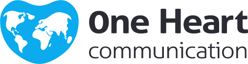 One Heart logo, a committed communications agency