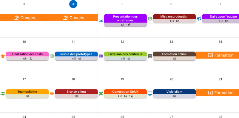 Calendar View