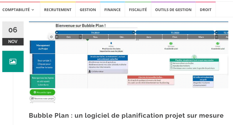 Article on Bubble Plan from a B2B blog specialising in management control