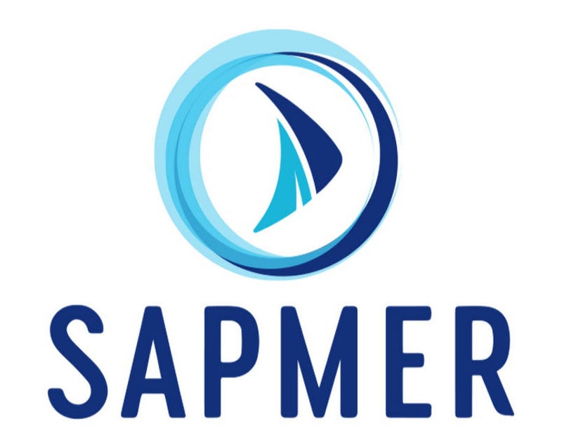 Logo Sapmer, a leading French fishing group, working with the French startup Bubble Plan
